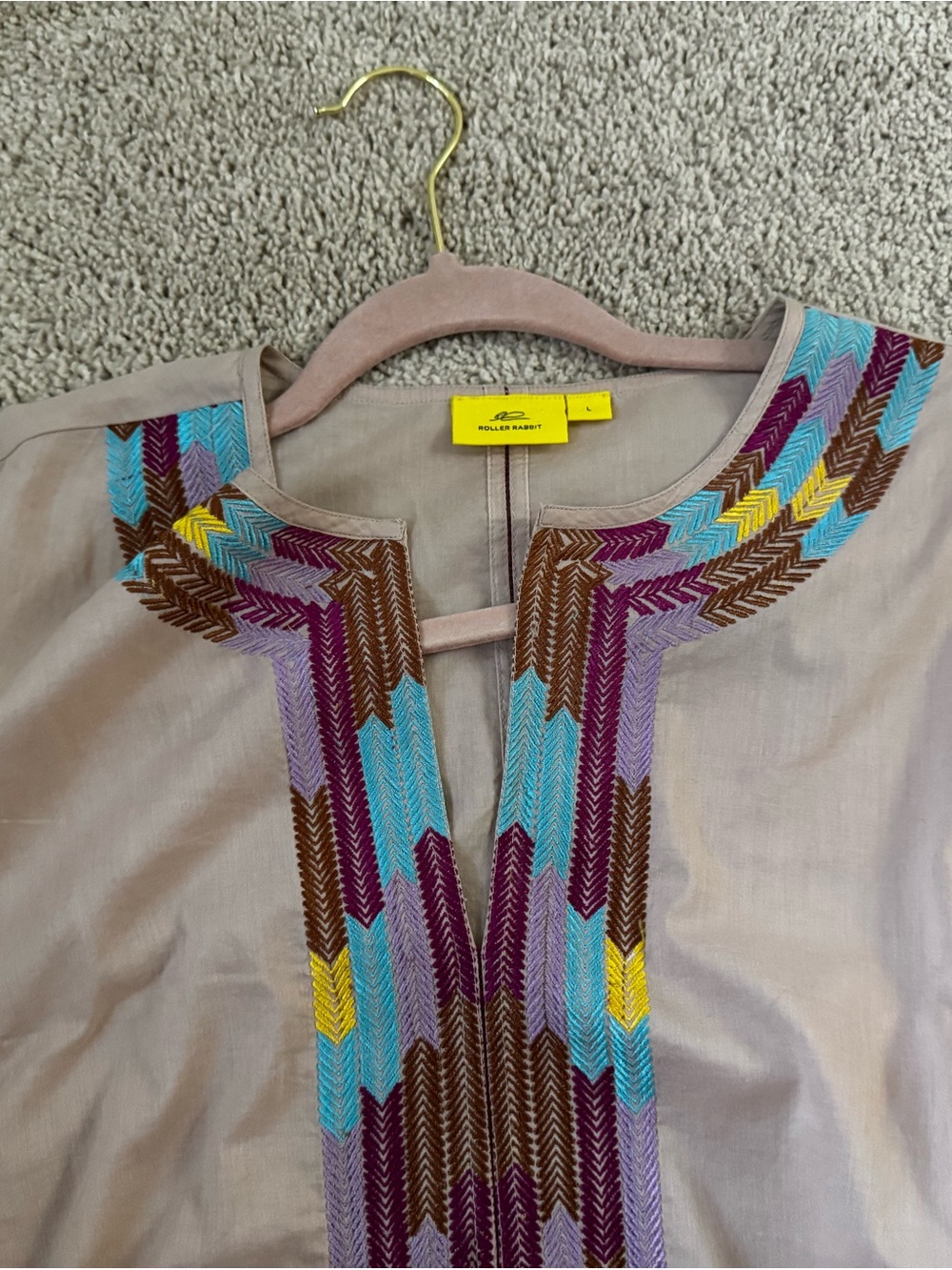 Roller Rabbit Embroidered High Low Tunic - Picture 4 of 4